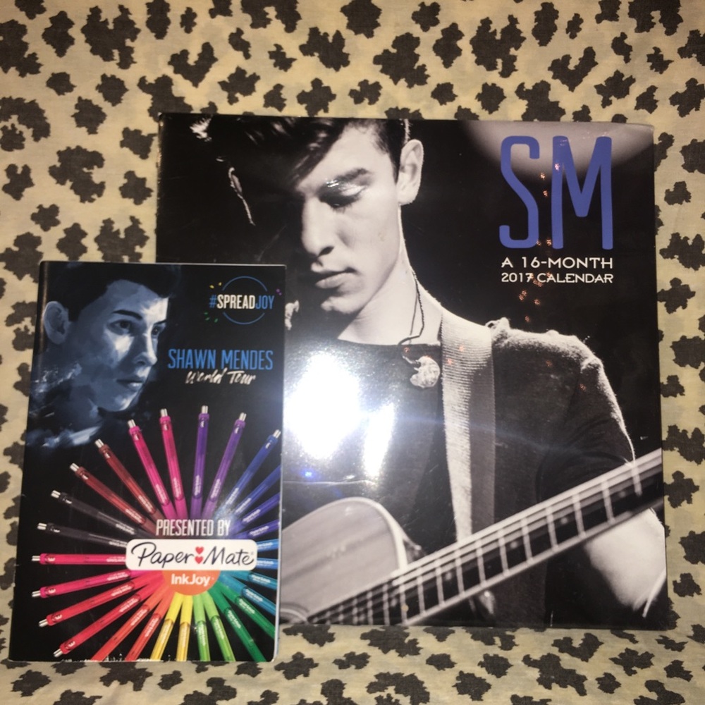 Shawn Mendes 2017 Calendar and Note Pad